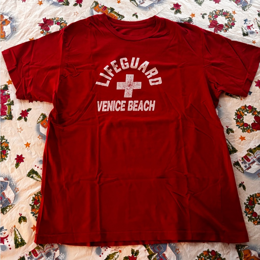 Red Lifeguard Venice Beach T-Shirt